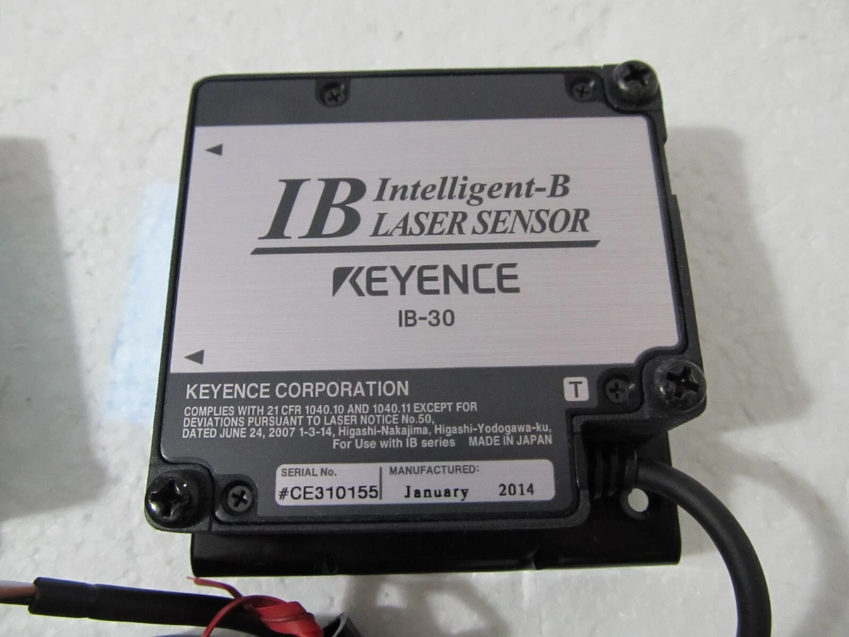 KEYENCE IB30 Laser Sensor Head, IB-30R IB-30T
