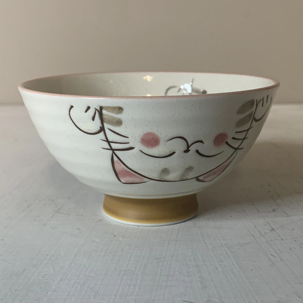 KAFUH Maneki Neko Noodle Bowl Plate Lucky Cat Japan NWT, 44 OFF