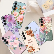 Personalised GEL Flower Case Phone Cover For Samsung Galaxy S24 S23 FE A15 A05s