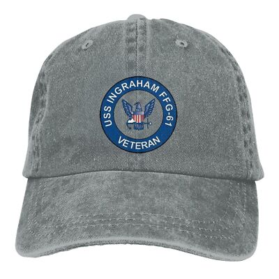 USS Ingraham FFG 61 Unisex Baseball Hats Dad Hat Adjustable Snapback Caps
