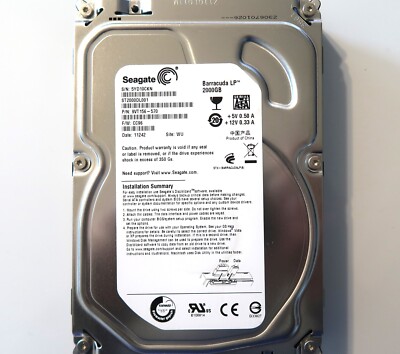 Seagate ST2000DL001 9VT156-570 CC96 WU (5YD1) 3.5