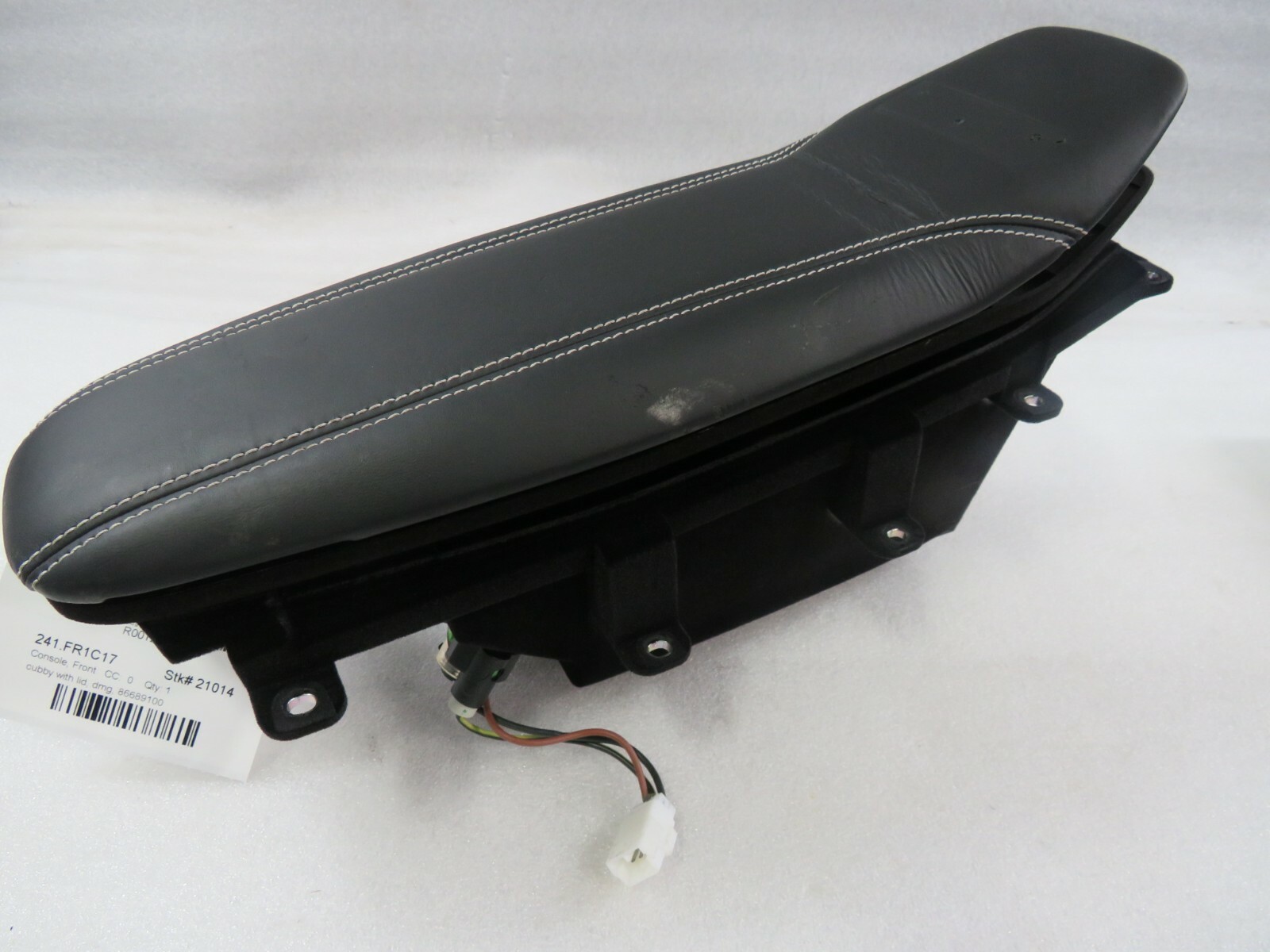 Ferrari California T, Front Console Cubby, w /Lid, Black, Used, P/N 86689100