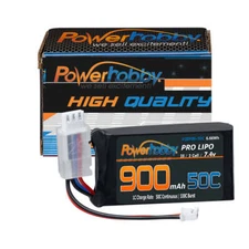 Powerhobby 2s 900mah 50C UPGRADE Lipo Battery : Axial SCX24