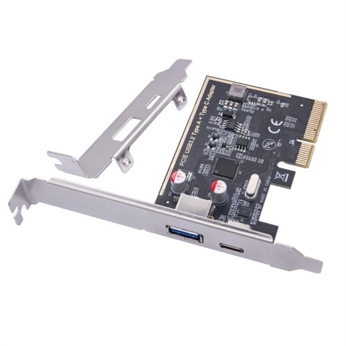 PCIE USB 3.2 GEN2 10G Type C 10G Adapter PCIE Expansion Card Risers ASM1142 - Picture 7 of 8