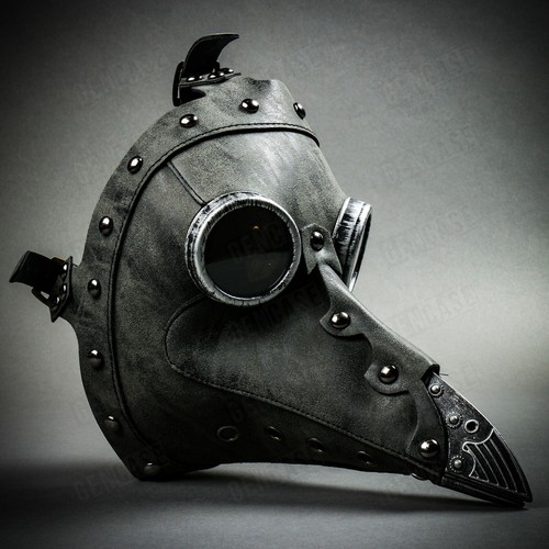 Plague Doctor Steampunk Long BirdNose Halloween Adult Cosplay Costume Party Mask - Picture 38 of 138