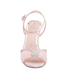Nina ALLYCE Ankle-Strap Sandals Pearl Rose Crystal SAT/CHIFN New in Box