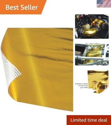 10392 Reflect-A-Gold 12'' x 24'' | High-Temperature Heat Reflective Adhesive-Ba...