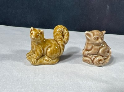 Set 2 Wade Whimsies Figurines Squirrel And Monkey Red Rose Tea England