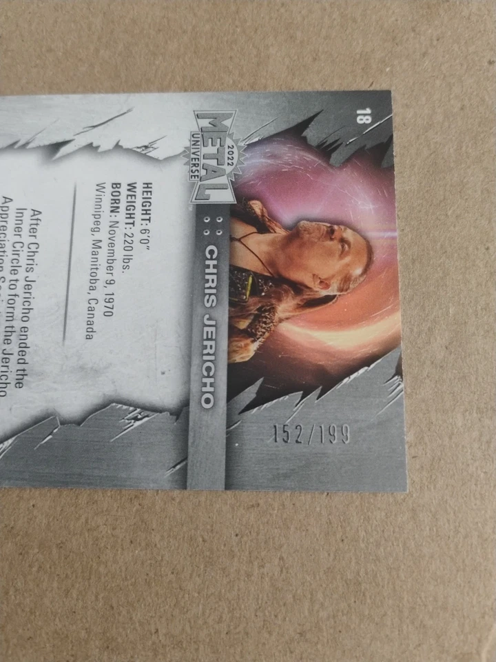 2022 Skybox Metal Universe AEW All Elite Wrestling - Chris Jericho #18 Purple... - Image 3 of 3