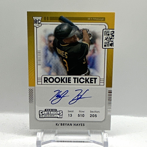 Panini 2021 Contenders Rookie Ticket Ke'Bryan Hayes Auto RC #140 Pirates