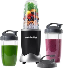 NutriBullet 900 Pro BONUS BOX NEW 2 24oz Cups, 1 32oz Colossal Cup & 3 Flip Lids