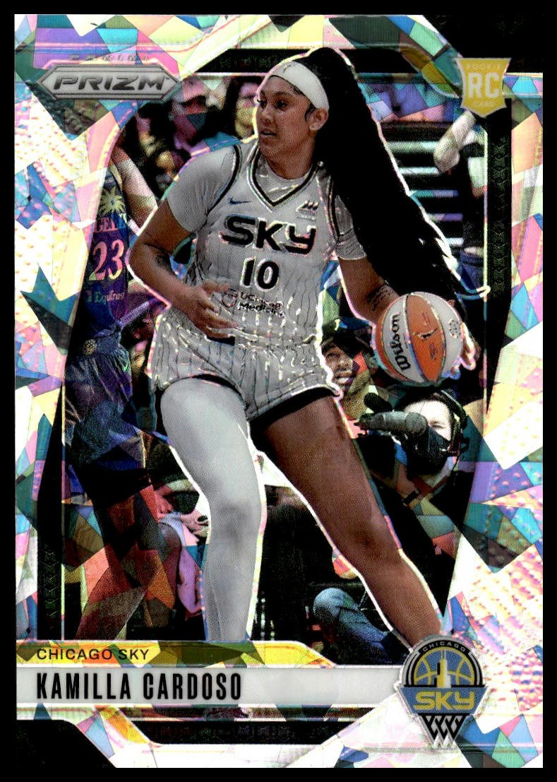 2024 Panini Prizm WNBA #93 Kamilla Cardoso Ice Prizms RC