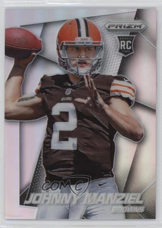 2014 Panini Prizm Silver Prizm Johnny Manziel (Mid Throw Mouth Open) #287 1qg0