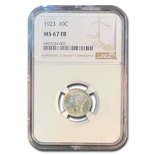 1923 Mercury Dime MS-67 NGC (FB)