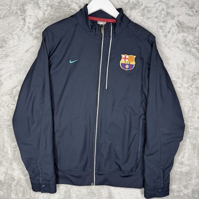 Vtg Nike FC Barcelona Track Jacket Mens Medium Soccer Football Zip Mercurial Y2K