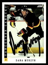 1993 Score Hockey #298 Dana Murzyn Signed Autograph (no COA)