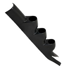 Glowshift Black Triple Pillar Gauge Pod Fits 2005-2014 Ford Mustang 52mm