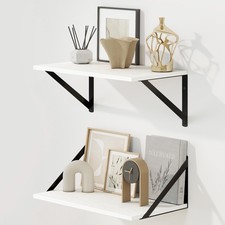 Floating Shelves for Wall, 12 Inch Deep Floating Shelves Set of 2, 36W x 12D ...