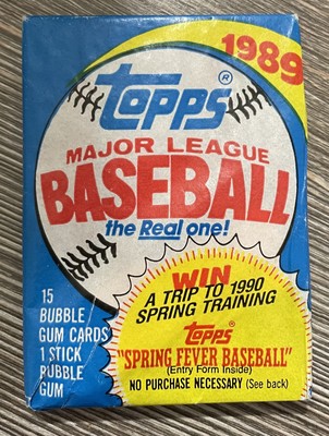 1989 Topps Wax Pack 