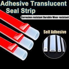 1m Vinyl Bulb Translucent Shower Seal Adhesive Furniture Edge Molding Trim Strip 1m Vinyl Bulb Translucent Shower Seal Adhesive Furniture Edge Molding Trim Strip