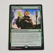MTG FOIL Oath of Nissa - Oath of the Gatewatch #140 Rare NM Enchantment Card