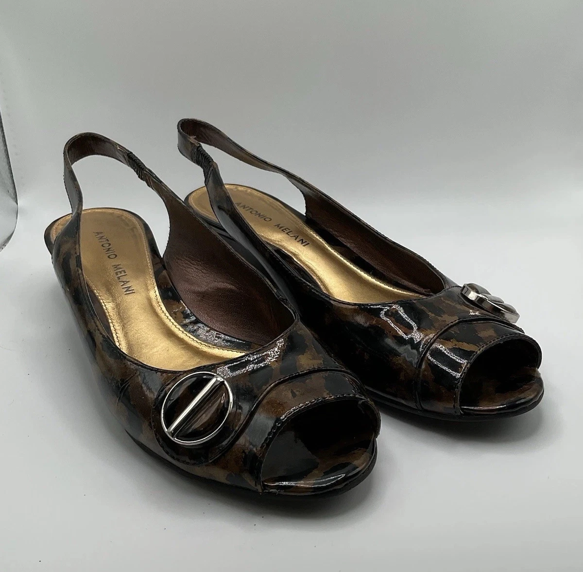Escarpins Noirs Antonio Melani - Bride T-bar, Talon Aiguille, Taille 8M