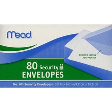 Mead Security Envelopes 6-3/4