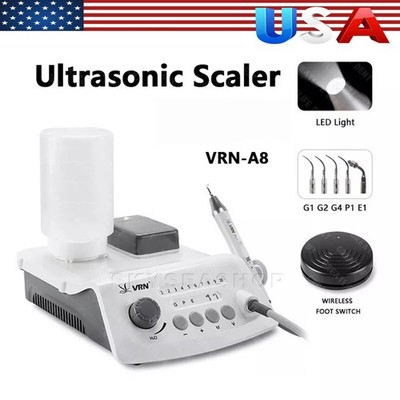 USA Dental Ultrasonic Piezo Scaler with LED Detachable Handpiece fit EMS VRN-A8