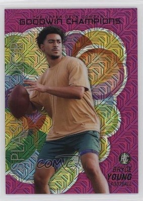 2023 Goodwin Champions Platinum Pink Traxx 228/299 Bryce Young Rookie RC 6o3