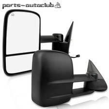Pair For 99-02 Silverado Sierra Truck Power Heated Side Telescoping Tow Mirrors