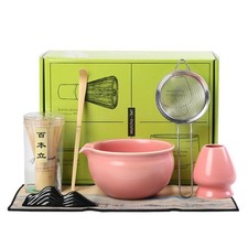 Matcha Set, 7 Pieces, Matcha Bowl with Spout, Whisk, Holder, Scoop, Stainless...