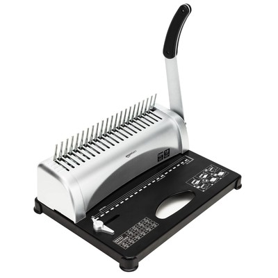 Amazon Basics Kammbindemaschine, grau - ohne Hebel