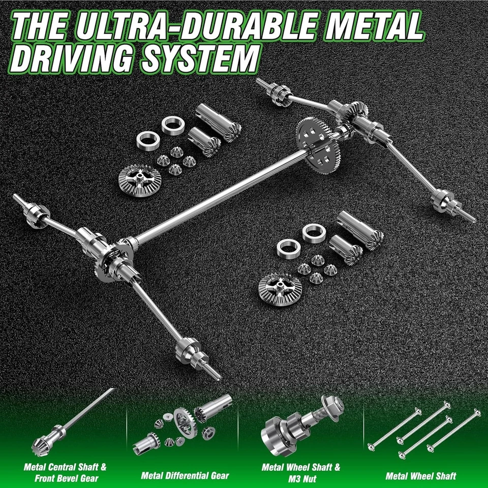 1/18 Brushless RC Cars for Adults Fast 50+ Mph, RC Trucks 4X4 Offroad Waterproof - Image 4 of 4