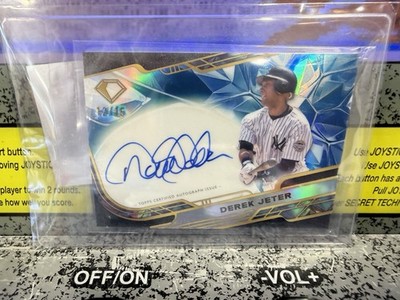 2025 Topps Diamond Icons Derek Jeter #ACC-DJ Blue Chrome Autograph Auto /15