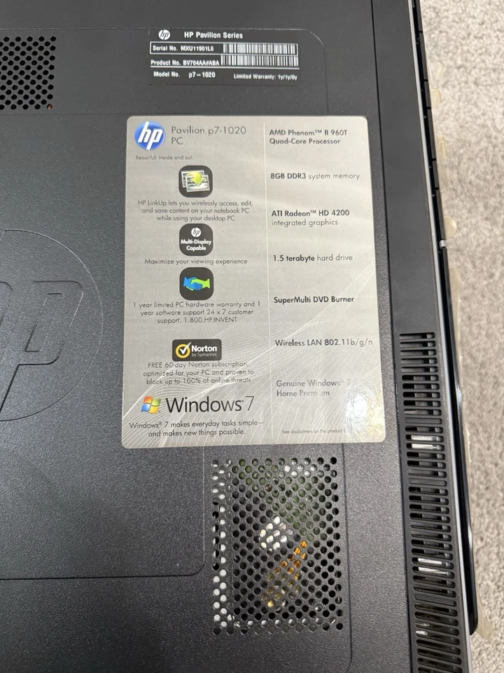 HP Desktop Computer PC - Image 2 of 4