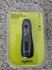 Logitech R400 Laser Presentation Remote Control Black Brand New Sealed Red Laser