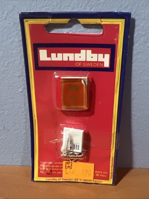 VINTAGE LUNDBY Of Sweden Dollhouse  Telephone And Book Set Original Packaging