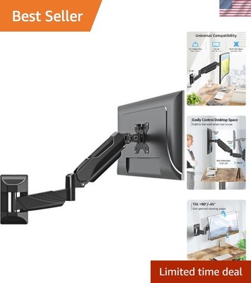Space-Saving Monitor Wall Mount for 17-32 Inch Screens with VESA Support