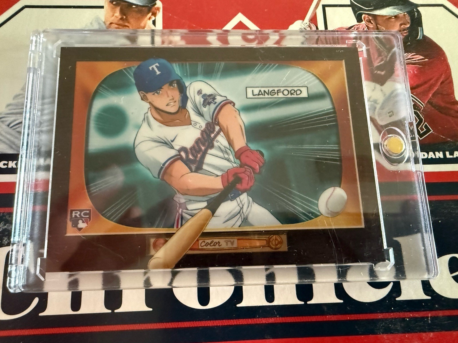2024 Bowmans Best Wyatt Langford Anime 1955 ROOKIE!! Rangers!! SSP!! AS