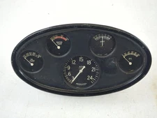 Stewart Warner Vintage 10" Wide X 5-3/4" High Instrument Gauge Panel