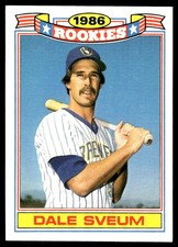 Dale Sveum 1987 Topps #18 Milwaukee Brewers MLB READ FREE SHIPPING AutographDen
