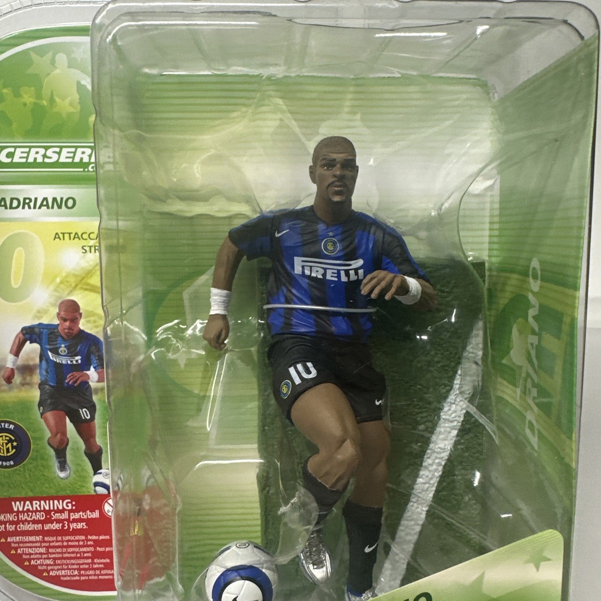 SoccerSerie 1 Serie A Brazil Inter Milan Adriano #10 Striker