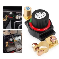 Top Post Battery Disconnect Isolator Switch 12-48V Cut Off Kill for Cars Boat