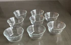 Lot Of 8 Pyrex Custard Bowls Scalloped Rim 3 lines #463
