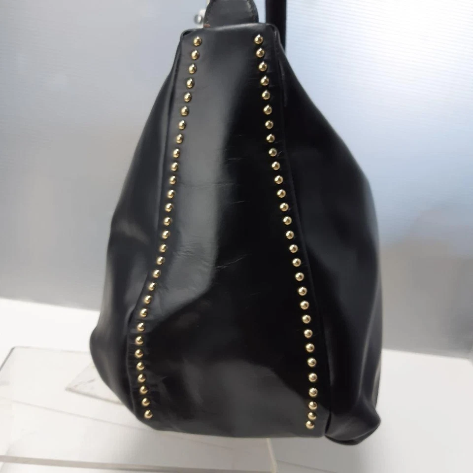 Samantha Thavasa Studded Shoulder Bag Black PVC Near Mint Condition - Image 3 of 4