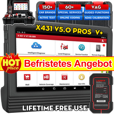 LAUNCH X431 PRO V5.0 V+ PRO 5 KFZ Profi OBD2 Diagnosegerät ALL SYSTEM ECU Coding
