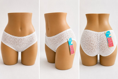sloggi ZERO Feel Lace Panty Slip Damen Spitze Weiß Gr. S 1er Pack
