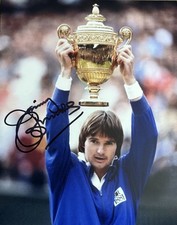 JIMMY CONNORS SIGNED 8x10 PHOTO TENNIS LEGEND AUTOGRAPH AUTHENTIC COA