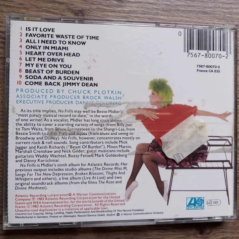 BETTE MIDLER - No Frills - Bild 2 von 2