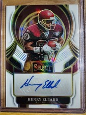 2025 Select #SIP-HED Henry Ellard Auto White Prizm /50 Washington Redskins